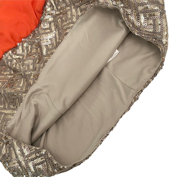 C. Luce Dress M Mini Gold Sequin Skirt - Picture 7 of 10